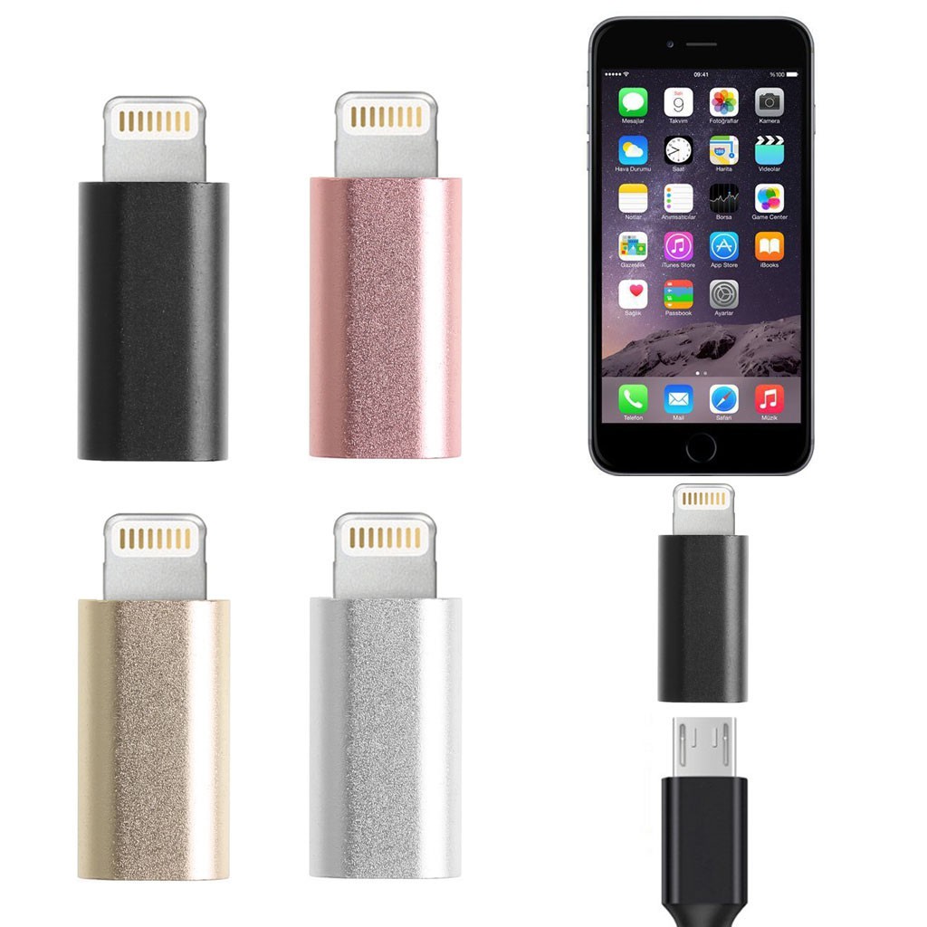 Cáp chuyển đổi cổng Micro USB sang cổng lightning tiện dụng