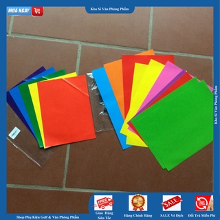 [GIẢM SỐC]  Giấy thủ công có dán sẵn hoặc không dán - 1 tập