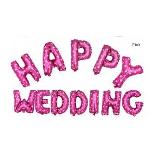 Bộ chữ happy wedding trang trí đám cưới