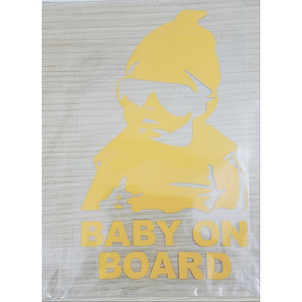 Tem trang trí decal BABY ON BOARD - decal trang trí ô tô, xe hơi | BigBuy360 - bigbuy360.vn