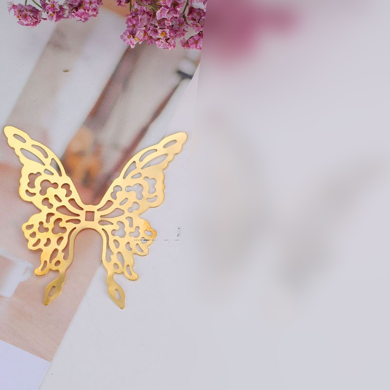 1 phiến họa tiết bướm lớn 70*70mm nguyên liệu làm trâm làm trang sức cổ trang