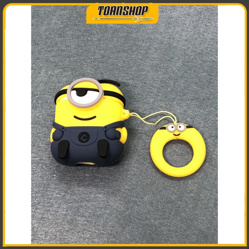 Case Airpods , Vỏ Bao Airpods Đựng Tai Nghe Airpod 1 2 3 Cover i11, i12. Hình Minion Đáng Yêu