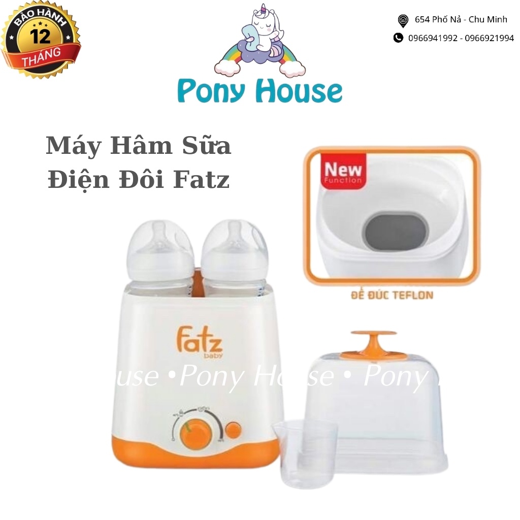 Máy Hâm Sữa Tiệt Trùng Đôi FATZ BABY 2in1 - Máy Hâm Sữa Điện 2 Bình Cổ Rộng FB3012SL Chính Hãng Bảo Hành 12 Tháng