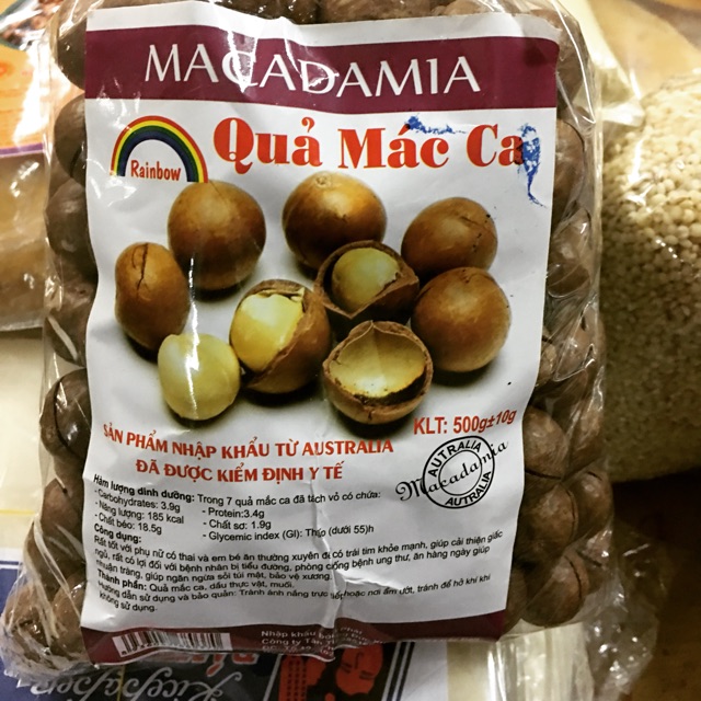 0,5kg quả mác ca nhập khẩu Australia