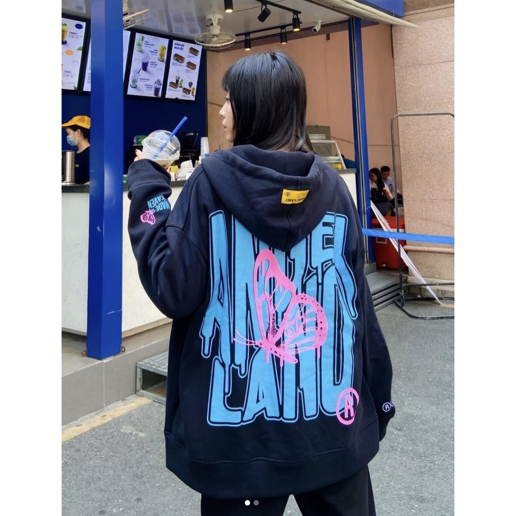 Áo Khoác Angel-Land Flying Zip chính hãng-Black | BigBuy360 - bigbuy360.vn