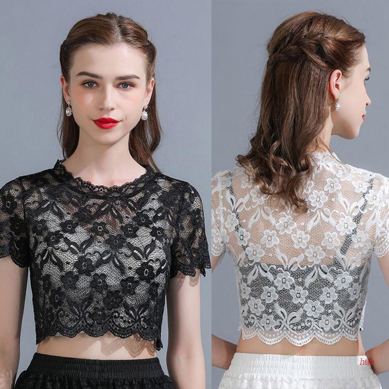 Cổ Áo Ren Hoa Giả Có Thể Tháo Rời Ốp