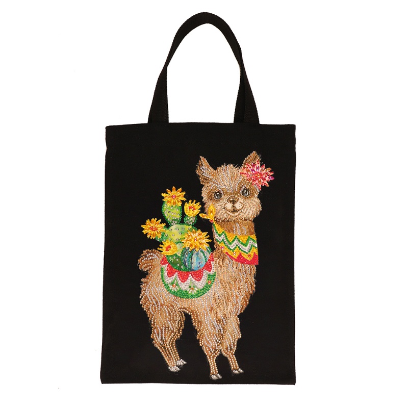 Túi Xách Tote Bằng Vải Đính Đá Tự Làm Có Thể Tái Sử Dụng