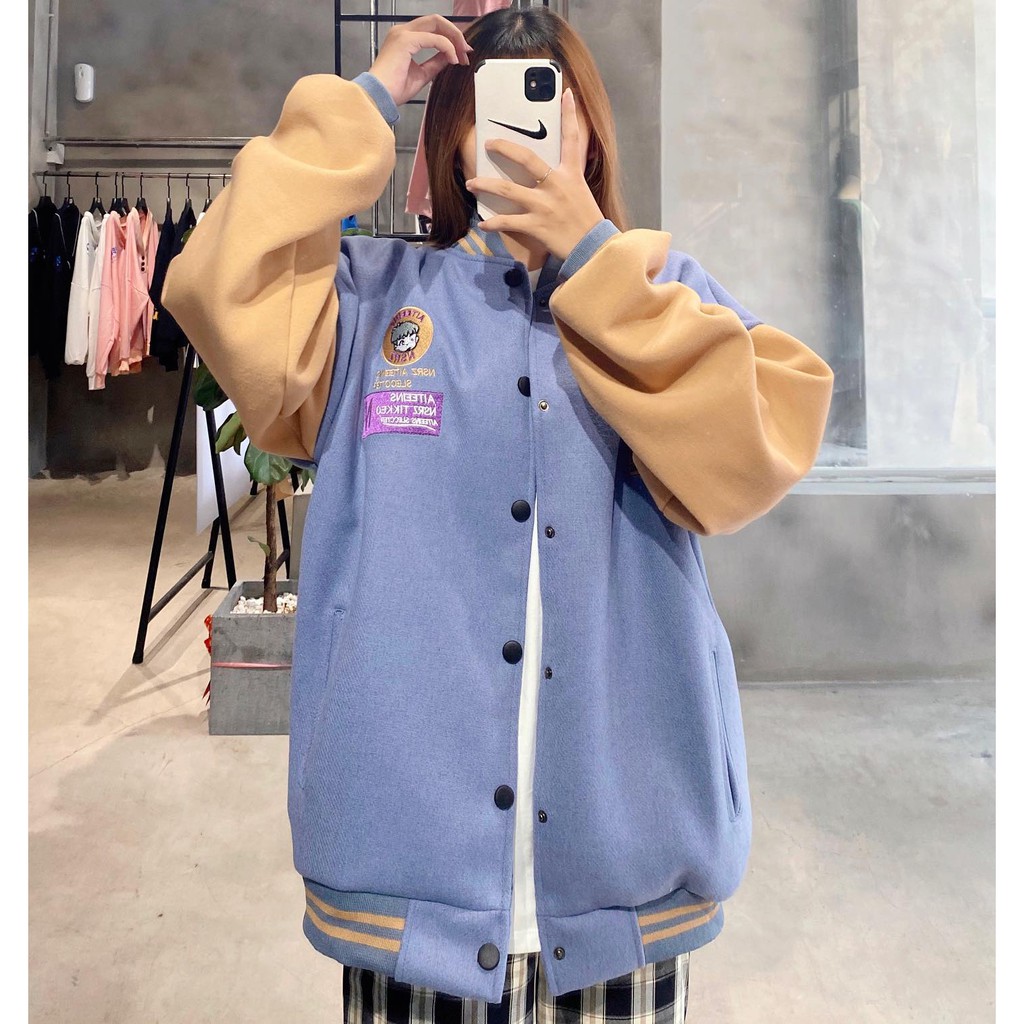 ÁO KHOÁC BOMBER DẠ NHUNG THÊU | BigBuy360 - bigbuy360.vn