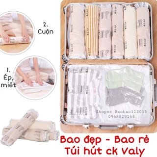 Túi Hút Chân Không Du lịch KHÔNG DÙNG BƠM HÚT