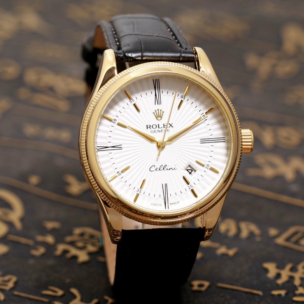 Đồng hồ nam Rolex Chính Hãng - Máy Pin Bảo Hành 24 Tháng - Chống Nước 3 ATM - Mặt Kính Shapphire Siêu Đẹp