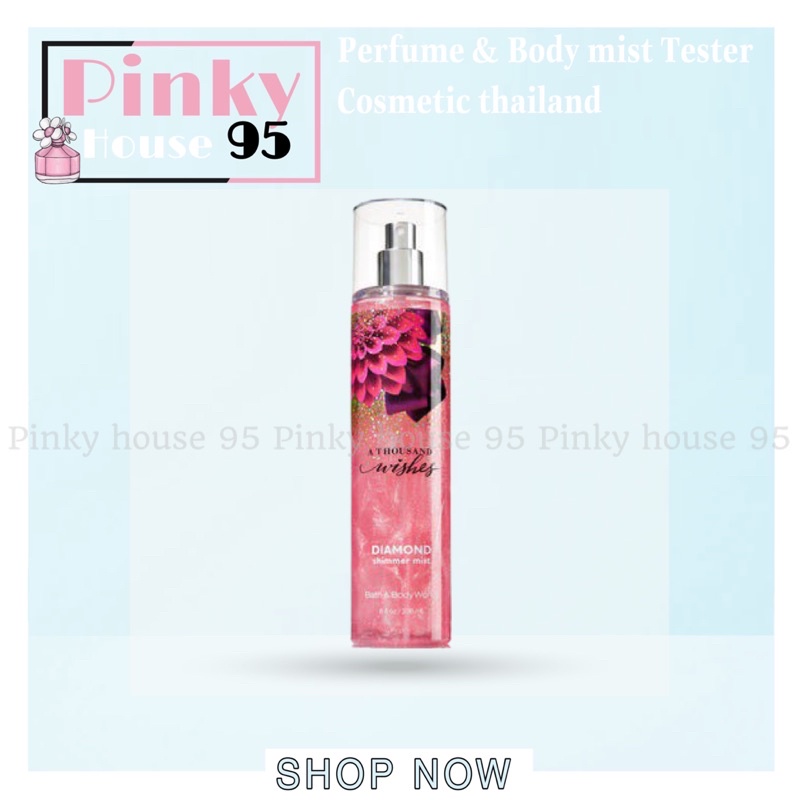 {PINKY} Xịt thơm toàn thân có nhũ Bath and Body Works A Thousand Wishes Diamond Shimmer Mist