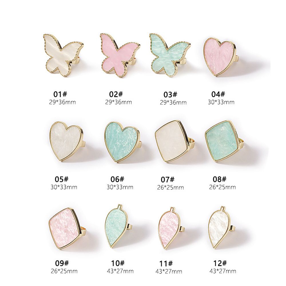 [Hàng mới về] Khay trưng bày móng tay giả bằng resin hợp thời trang