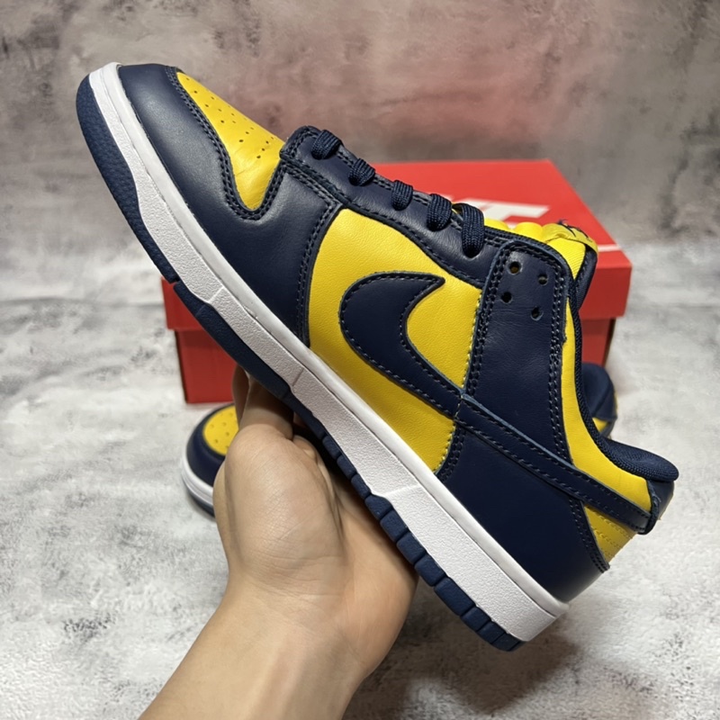 [KELLY SNEAKERS] Giày Thể Thao Sneakers Dunk Low “Machigan” Vàng Xanh Navy - Bản Cao Cấp (Ảnh Thật + Hàng Sẵn)