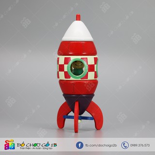 Đồ chơi gỗ Mô hình tên lửa - máy bay lắp ghép