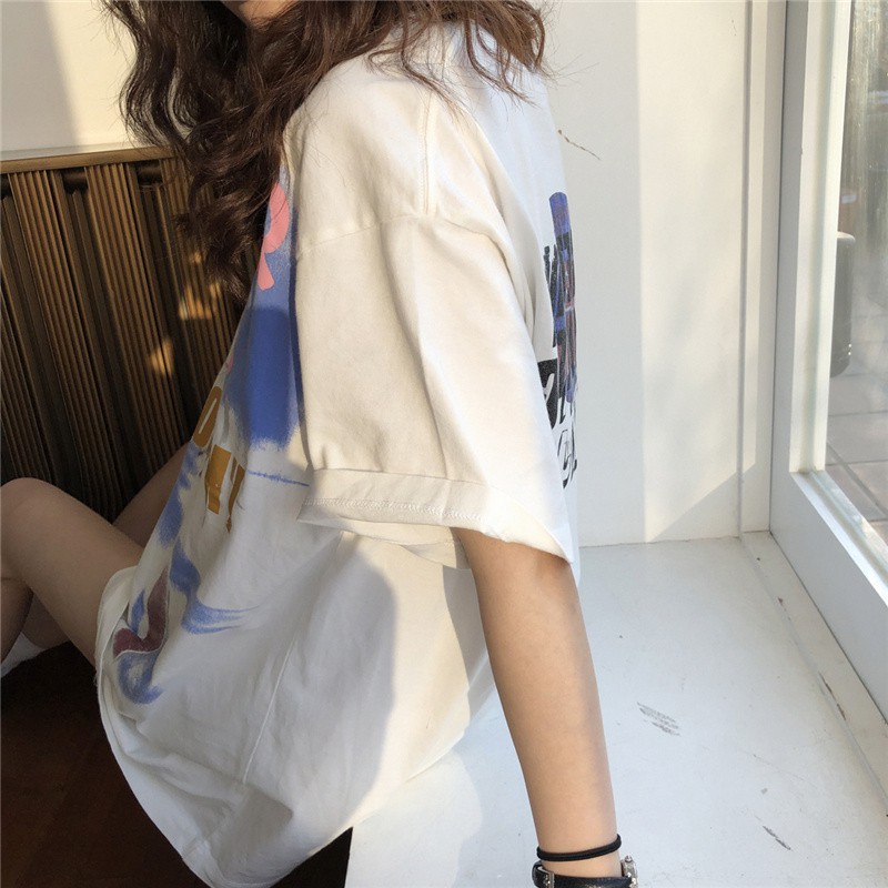 [QUÀ TẶNG LÀ ĐÔI TẤT BẠN NHÉ] Áo phông tay lỡ unisex, Áo phông nữ form rộng đẹp màu trắng giá rẻ chất cotton Quảng Châu | BigBuy360 - bigbuy360.vn