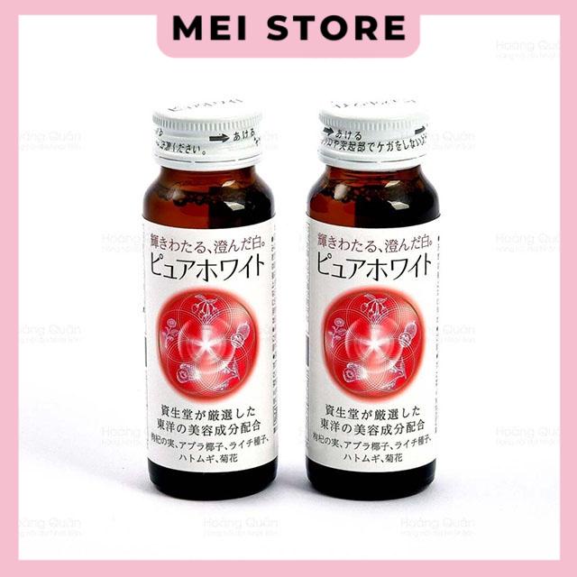 Nước uống Trắng Da Collagen Pure White Shiseido - Full hộp 10 lọ