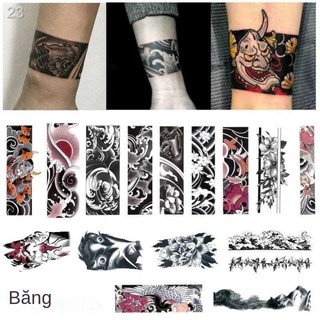 chống thấm nước cho nam và nữ để lại sẹo lâu dài Ukiyo-e hoa cánh tay sóng biển ban đầu Vòng đeo Prajna hình xăm