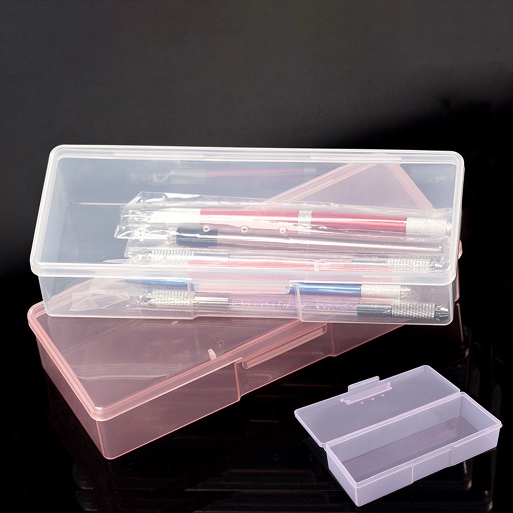1 Hộp Nhựa Trong Suốt Hình Chữ Nhật Đựng Trang Sức