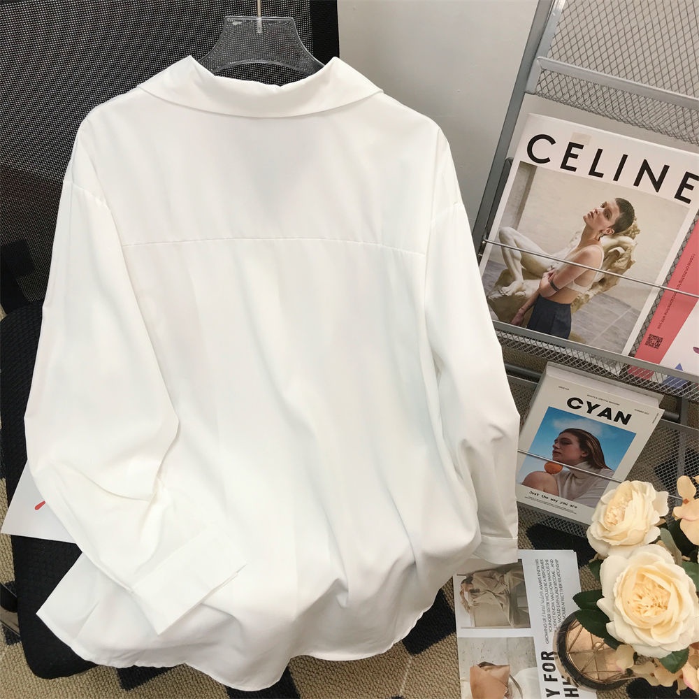 Áo Sơ Mi Dáng Rộng In Hoa Thời Trang Mùa Thu Dành Cho Nữ