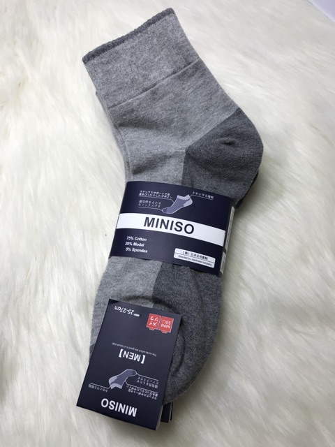 10 đôi tất cổ cao chất dày đẹp Mi.niso MEN ( mã 007 )