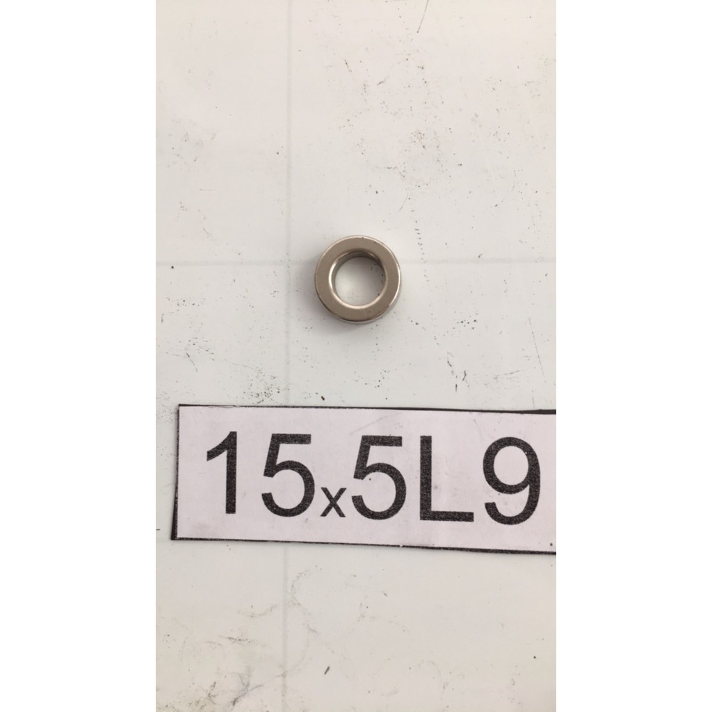 Nam châm viên lỗ tròn đường kính 15mm có lỗ 9mm