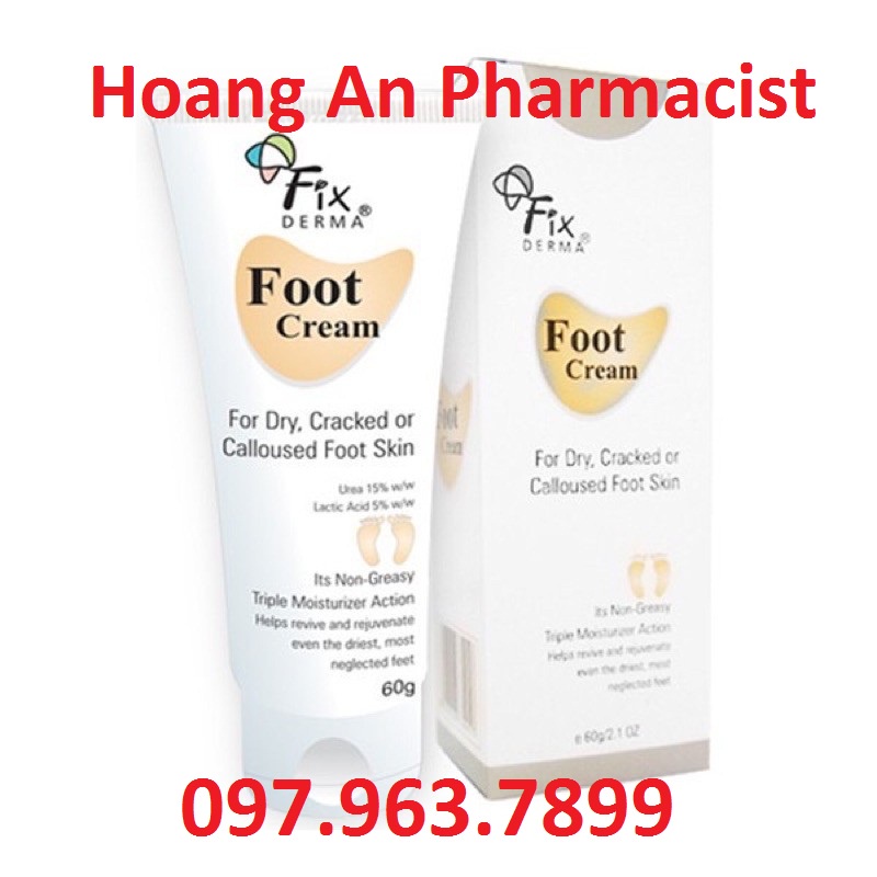 Kem Dưỡng Mềm Mịn, Chống Nứt Nẻ Gót Chân Fixderma Foot Cream 60g