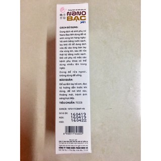 DUNG DỊCH VỆ SINH PHỤ NỮ NANO BẠC - 100ML