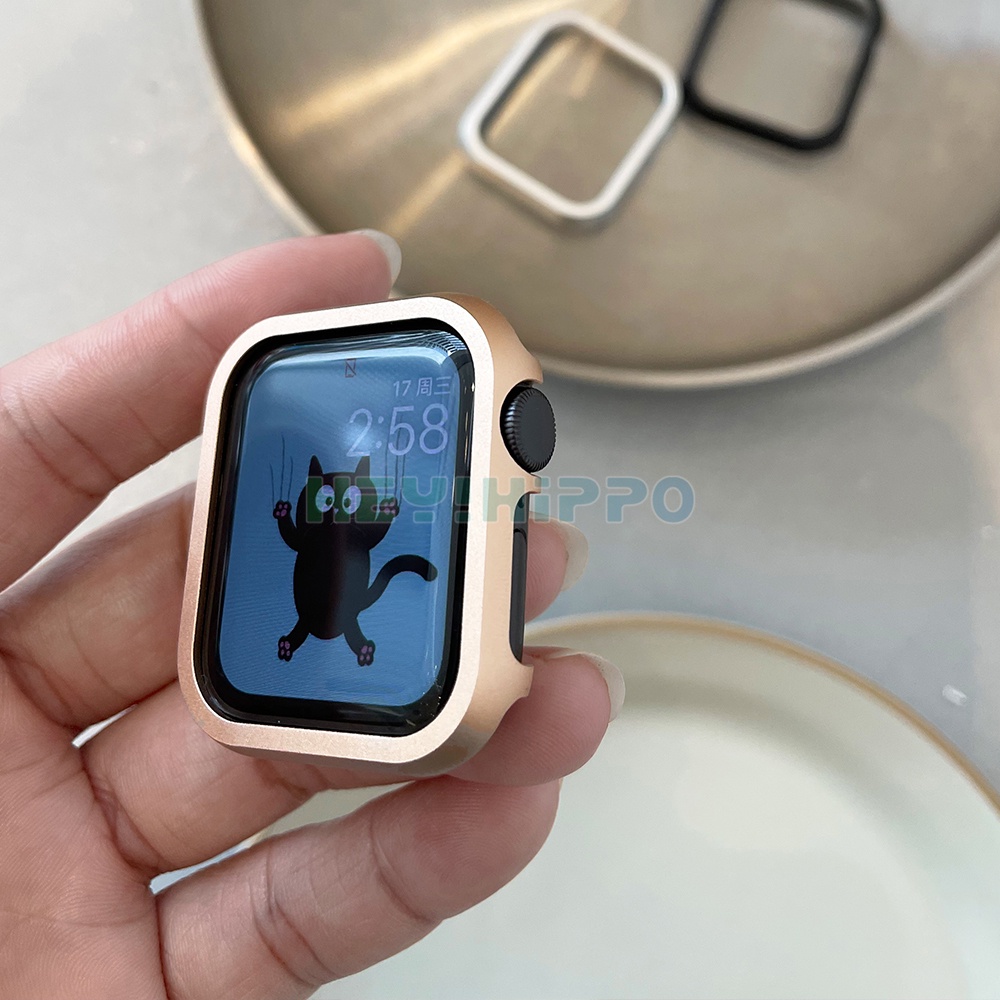 Vỏ Nhôm Kim Loại Bảo Vệ Cho Đồng Hồ Thông Minh Apple Watch iwatch7 41mm 45mm 40mm 44mm
