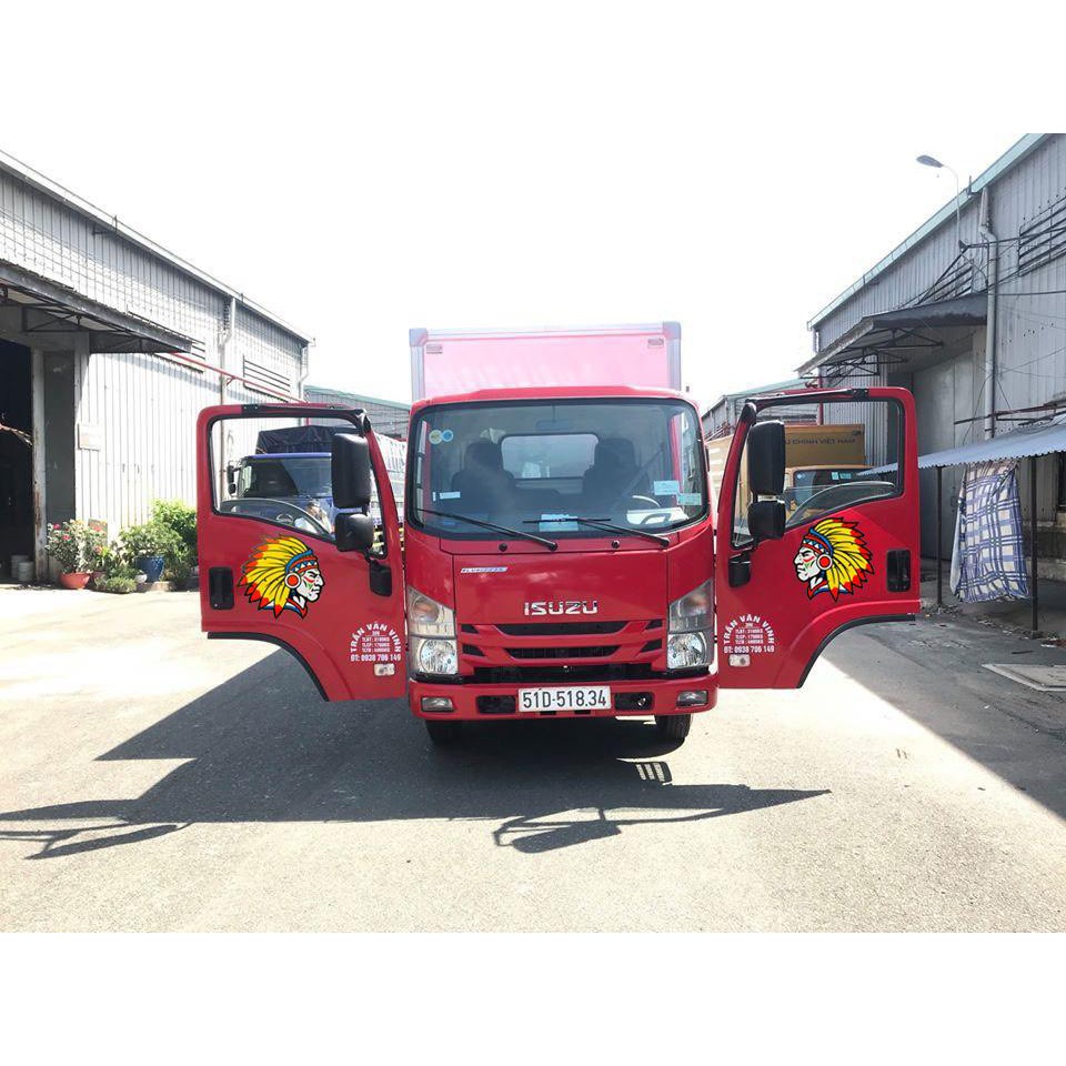 Tem dán xe tải HÌNH THỔ DÂN -decal  xe ô tô,  GIÁ SIÊU ÊM CHO 1 CẶP TEM ĐỘC  Thổ dân dán xe tải