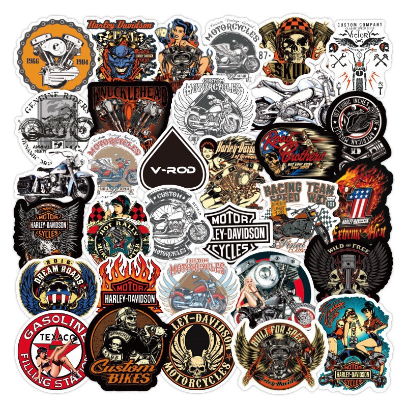 Sticker cá tính chất bụi chống nước, hình dán mũ bảo hiểm, vali, laptop cực ngầu 088