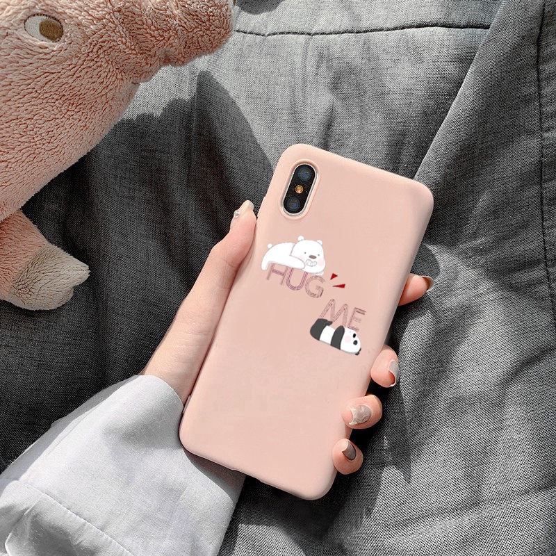 We Bare Bears Xiaomi redmi note7 note7pro note8 8pro note9s phone case note4 4x 5a 5pro 6 casing redmi 4a 4x 5a 6 6a 8 8a  k20 k30pro soft cover Silicone lovely cartoon