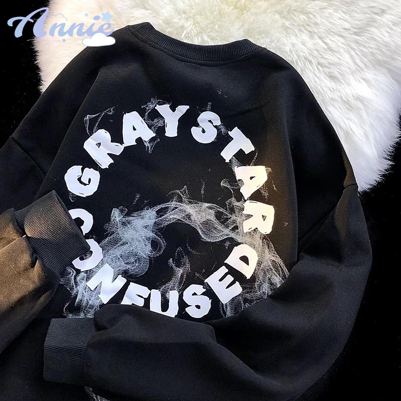 Áo sweater Cổ Tròn In Chữ Zhongda Thời Trang Thu Đông Phong Cách Hàn Quốc Cho Bé Trai
