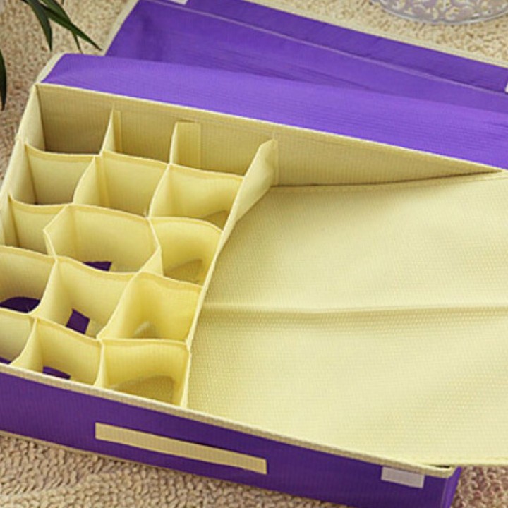 Hộp đựng đồ lót 16 ngăn có nắp tiện dụng cho Phụ nữ Việt