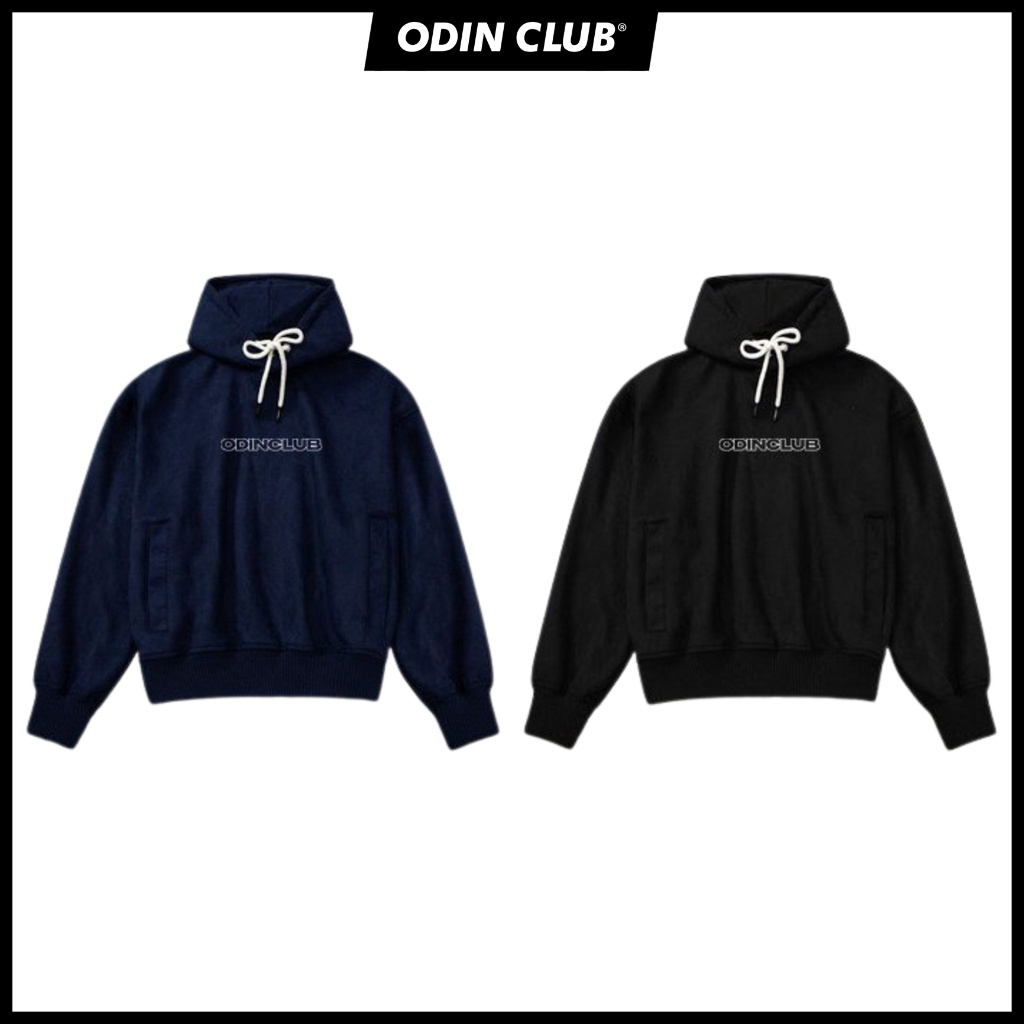 Áo Hoodie Da Lộn Box ODIN CLUB, Suede Boxy Cropped Hoodie, Local Brand ODIN CLUB