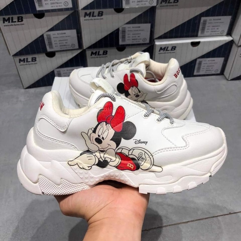 Giày thể thao Sneaker MLB Big Ball Chunky Minnie Ivory