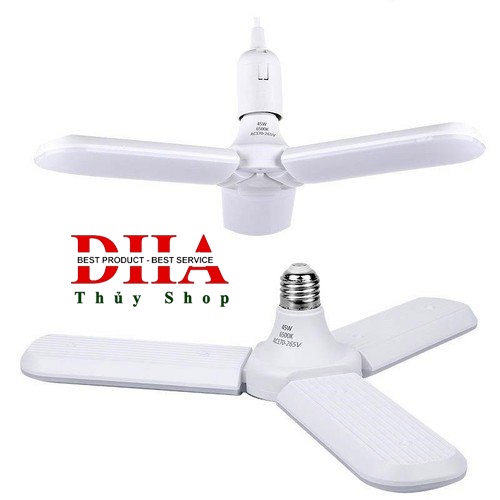 ĐÈN LED QUẠT 3 CÁNH 45W SIÊU TIẾT KIỆM ĐIỆN - THIẾT BỊ CHIẾU SÁNG THÔNG MINH CÓ THỂ ĐIỀU CHỈNH GÓC ĐỘ CÁNH