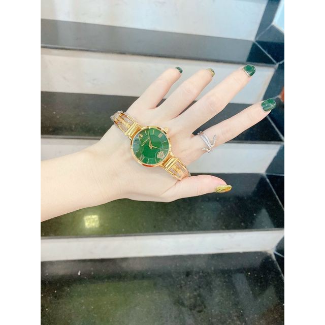 Đồng hồ nữ Versace mặt tròn dây hợp kim cao cấp (tặng hộp)
