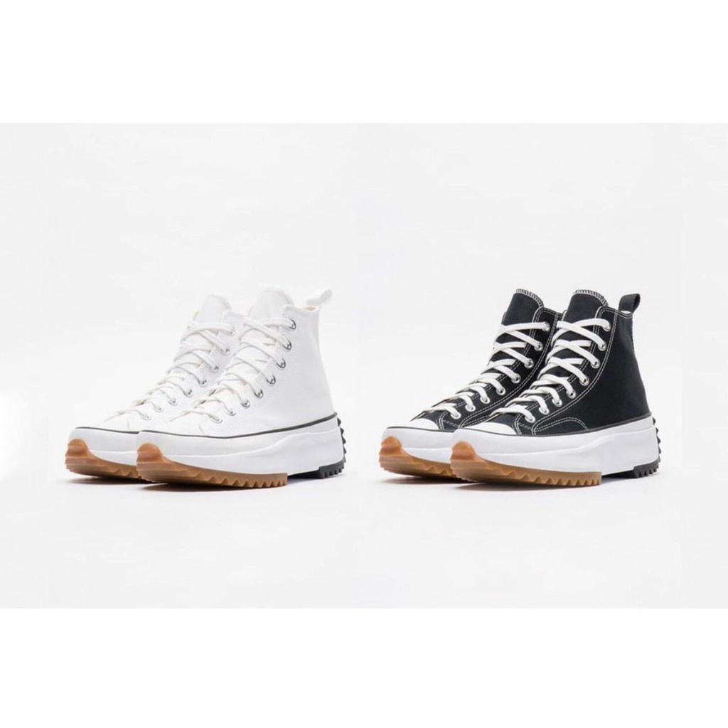 Giày Run Star Đen Trắng Cổ Cao Hike Twisted Classic Tăng Chiều Cao FreeShip Giao Nhanh - Giày Tốt Official