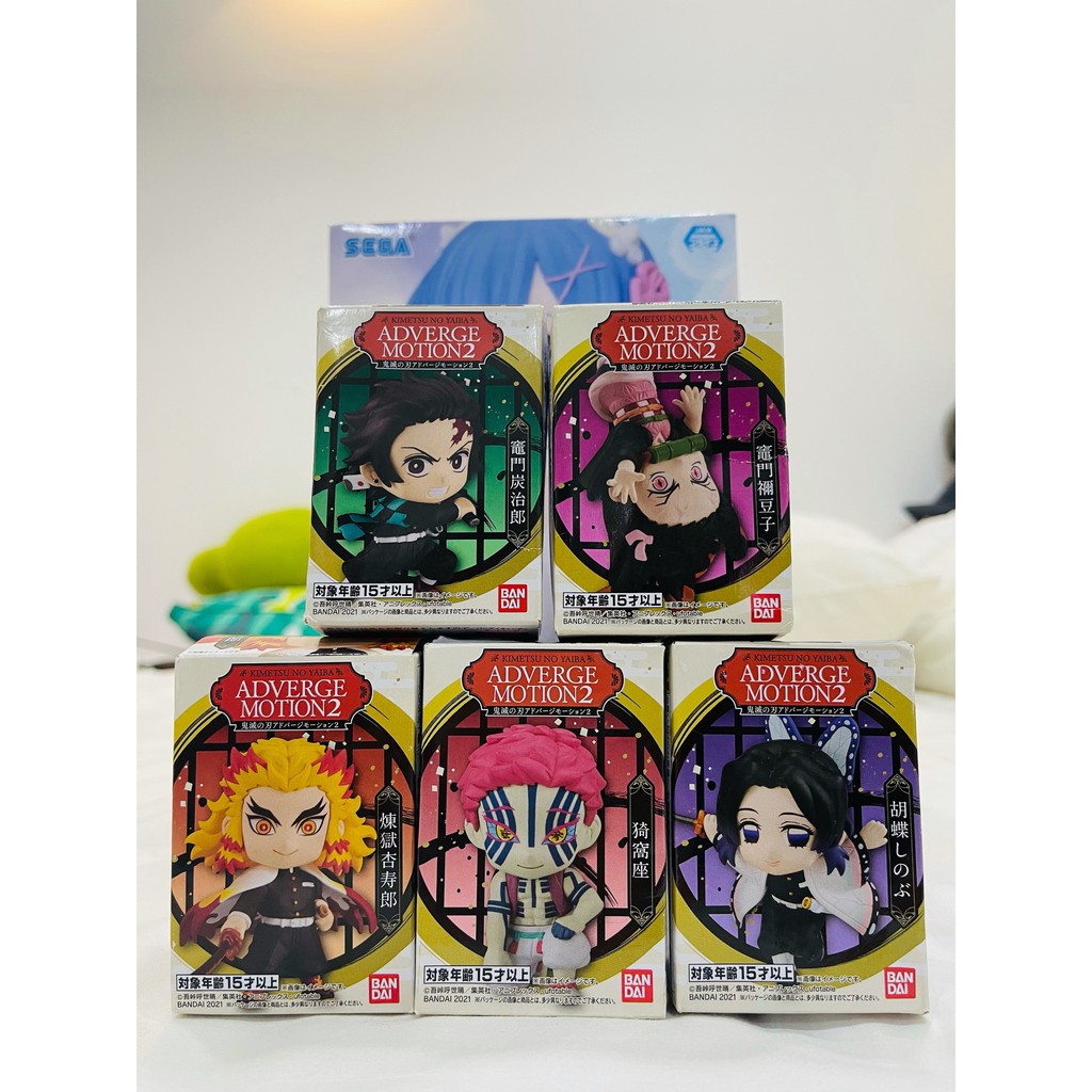 SET 5 Mô hình chính hãng ADVERGE MOTION 2 - Thanh Gươm Diệt Quỷ Demon Slayer - hãng BANPRESTO