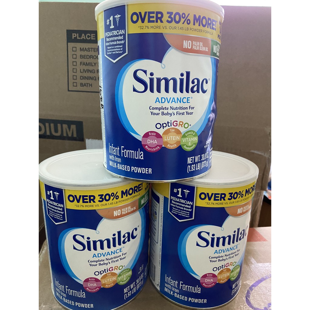 Sữa bột Similac Advance 873g- 964g