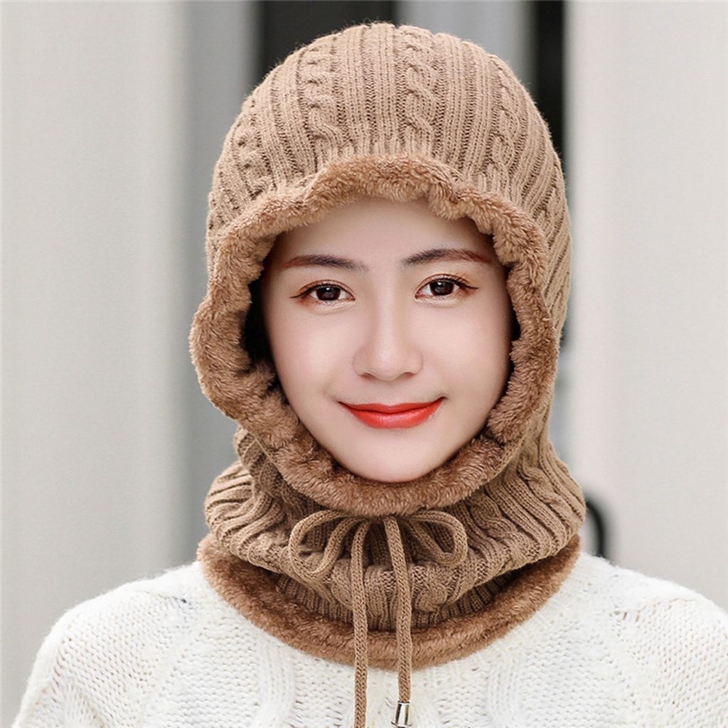 Mũ beanie màu xanh dương chống nhăn thời trang mùa đông