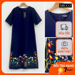 Đầm thêu hoa xinh - đầm váy bigsize