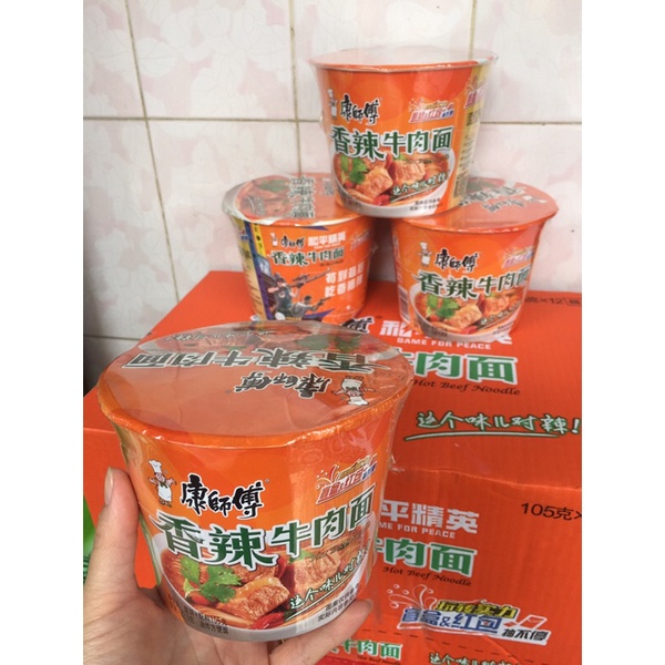 Mì tôm Trung Quốc hiệu Khang sư phụ thùng 12 hộp