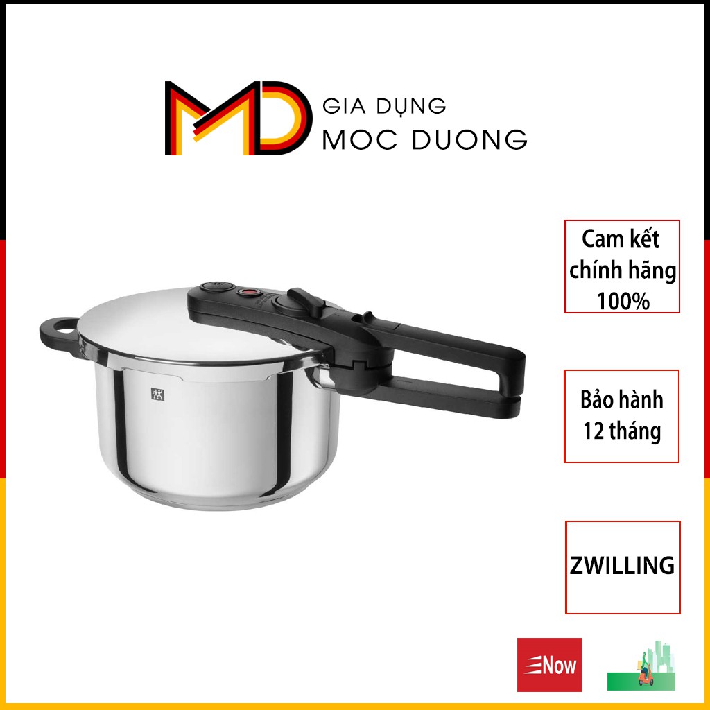 Nồi áp suất Zwilling Ecoquick, Nồi áp suất inox dung tích 4lit [HÀNG CHÍNH HÃNG]