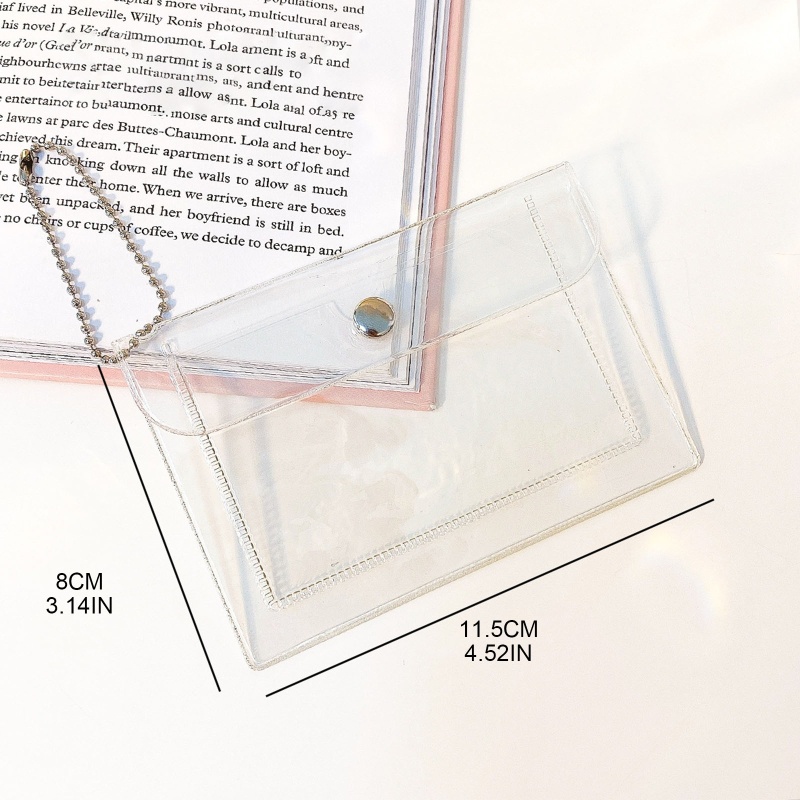 Ví Đựng Thẻ Bằng PVC Trong Suốt Thời Trang Cho Nam Và Nữ