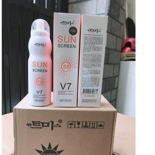 ( chính hãng) xịt chống nắng sun screen v7 - 200ml