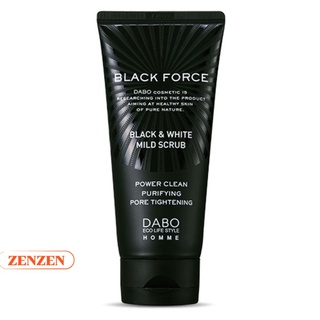 Sữa Rửa Mặt Cho Nam Da Dầu Mụn DABO Black Force Men 120ml (Trắng da, khử mụn , sạch nhờn )