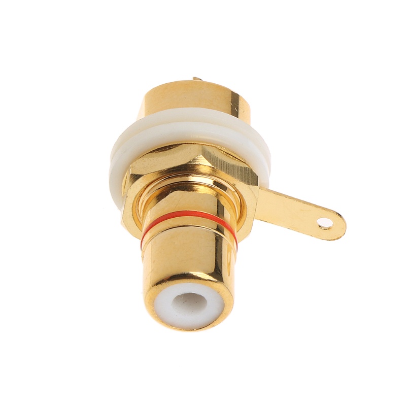 Bộ 2 Đầu Nối RCA Female Bằng Đồng Mạ Vàng CMC