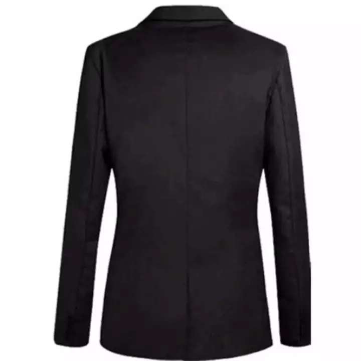Áo khoác blazer màu đen thiết kế ôm dáng phong cách Hàn Quốc thời trang cho nam