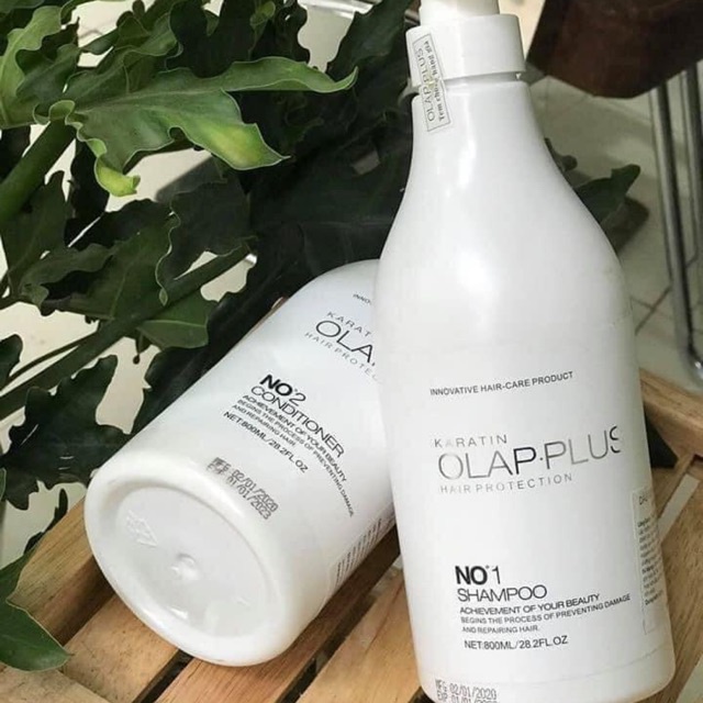 CẶP DẦU GỘI - XẢ OLAP.PLUS SIÊU MỀM MƯỢT 800ml